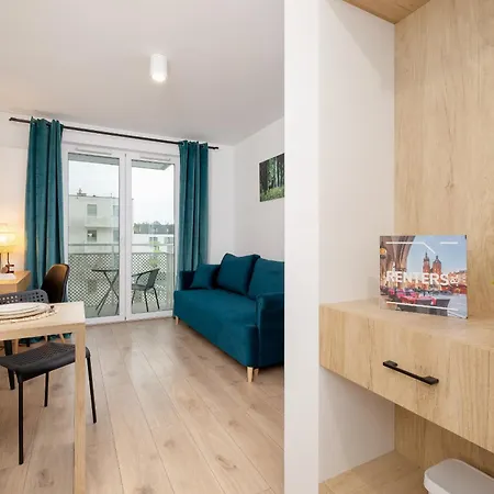 Daire Saska Blu Studio Z Balkonem Podgorze By Renters